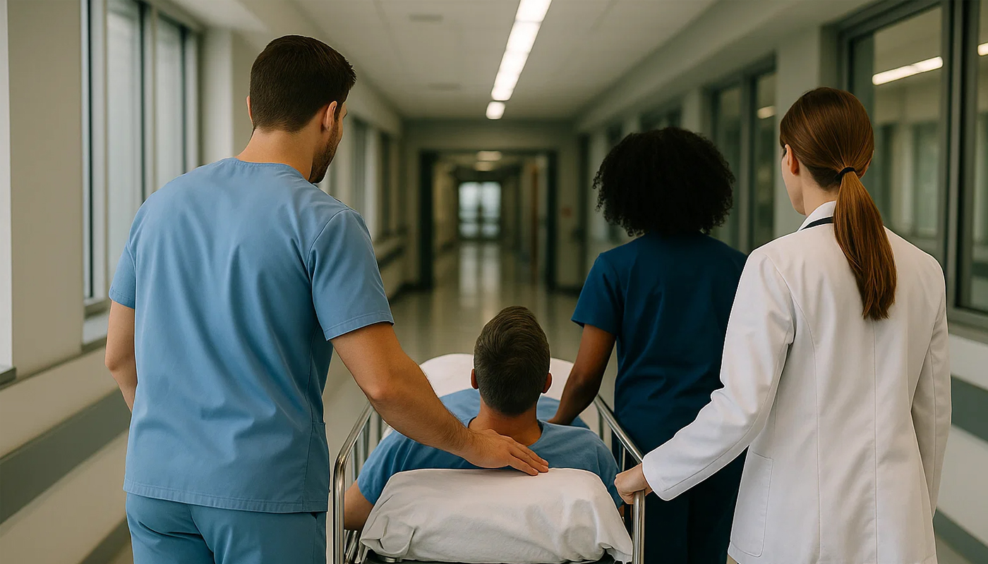 Séance de kinésithérapie